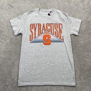 Syracuse Orangemen Football T-Shirt Captivating Apparel Men's Size S Gray Orange